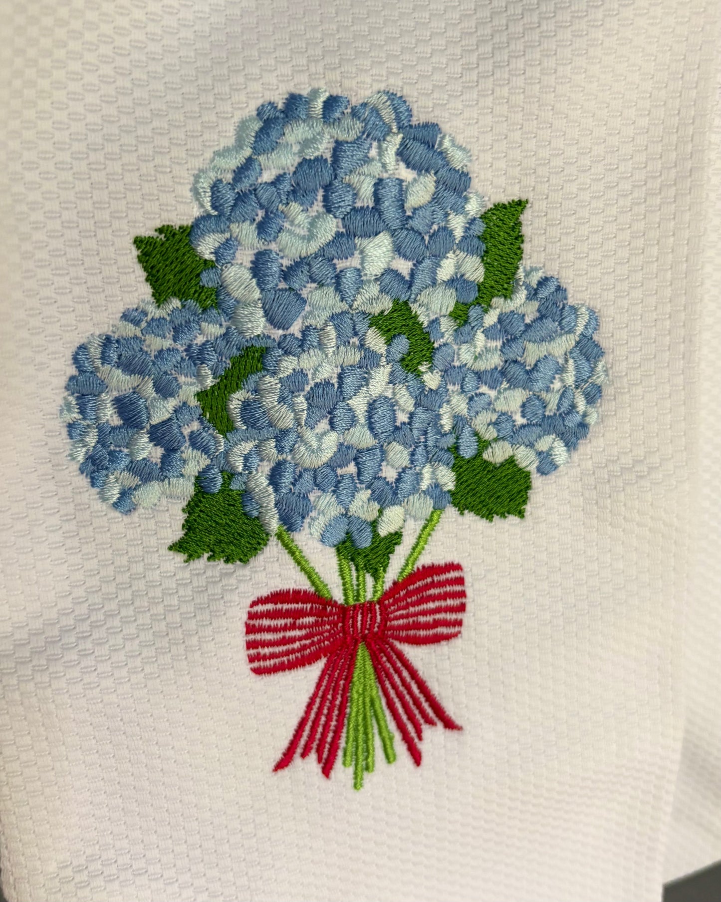 Hydrangea Wreath Sash with Initial