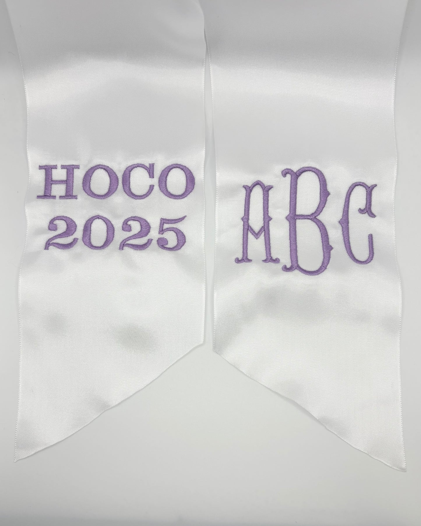 Monogrammed Bouquet Ribbon