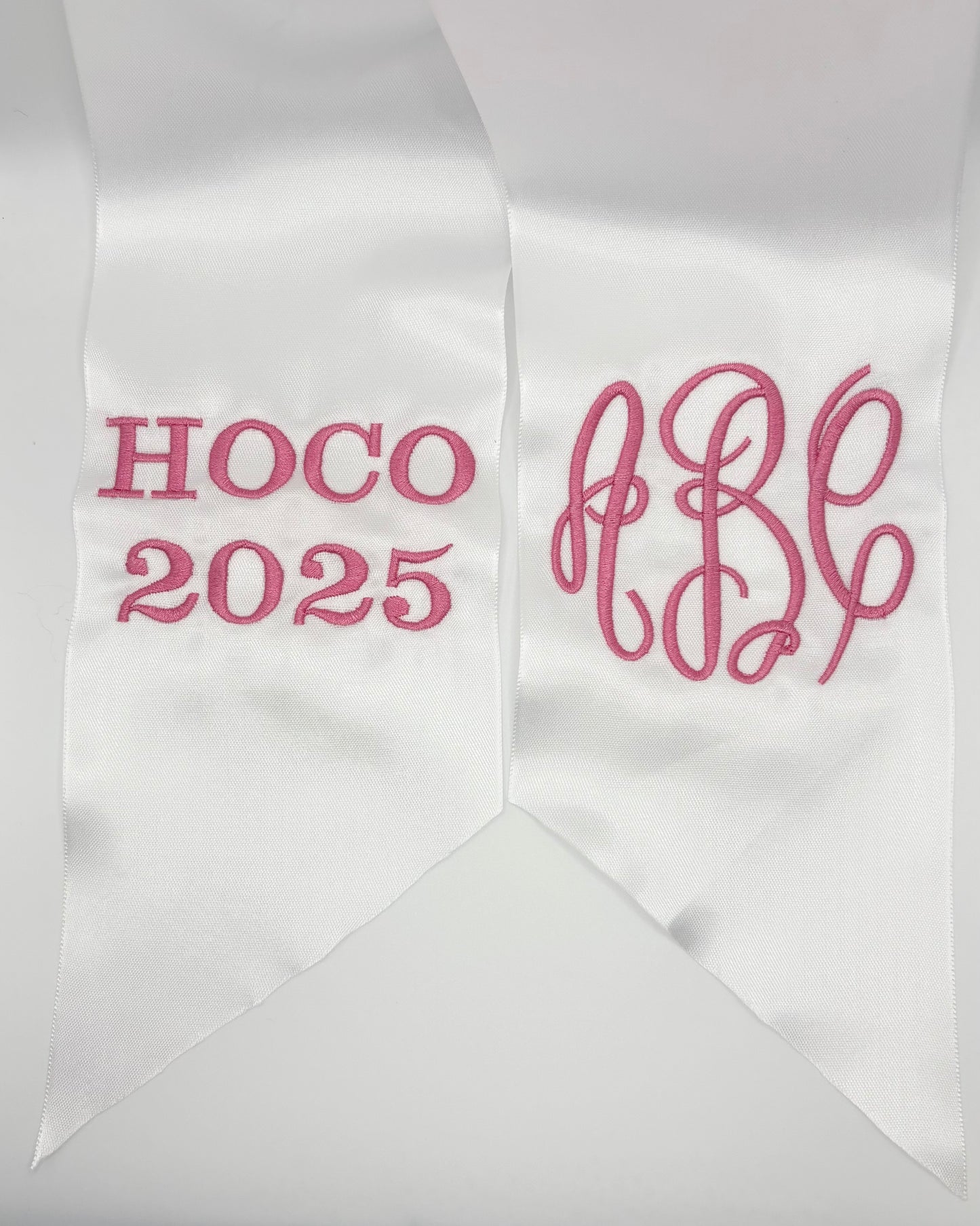 Monogrammed Bouquet Ribbon