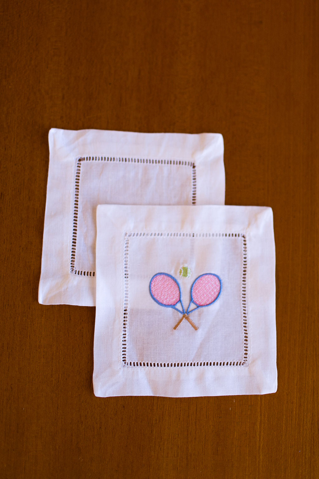 Tennis Cocktail Napkins- Set of Four