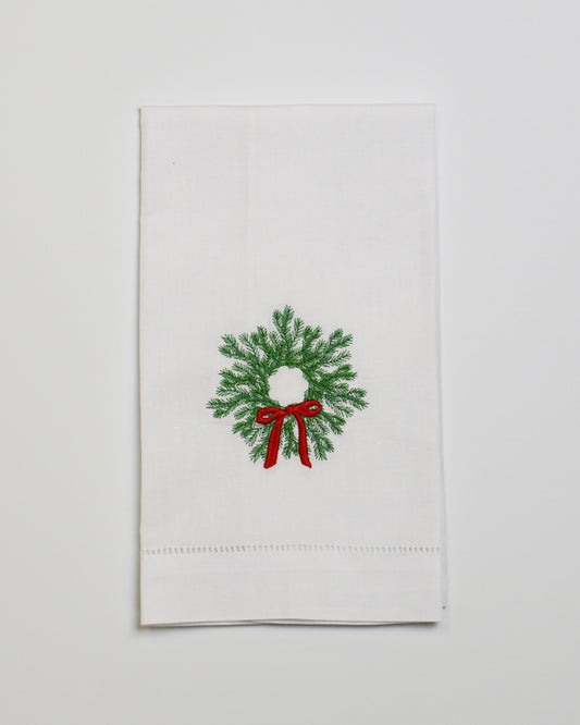 Bow Wreath Guest Hand Towel