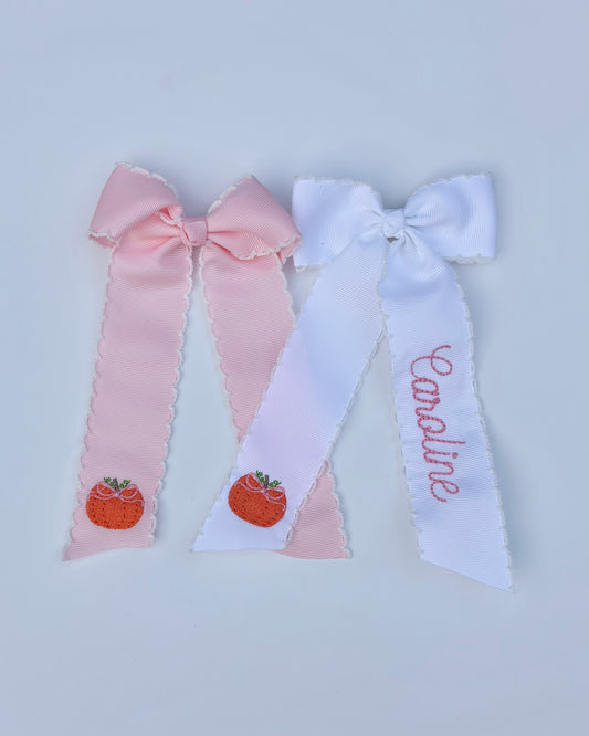 Pumpkin Long Tail Bow