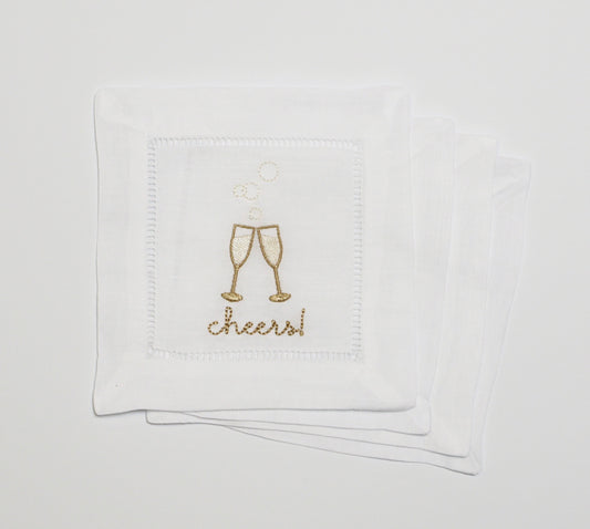 Cheers! Cocktail Napkins- Set of Four