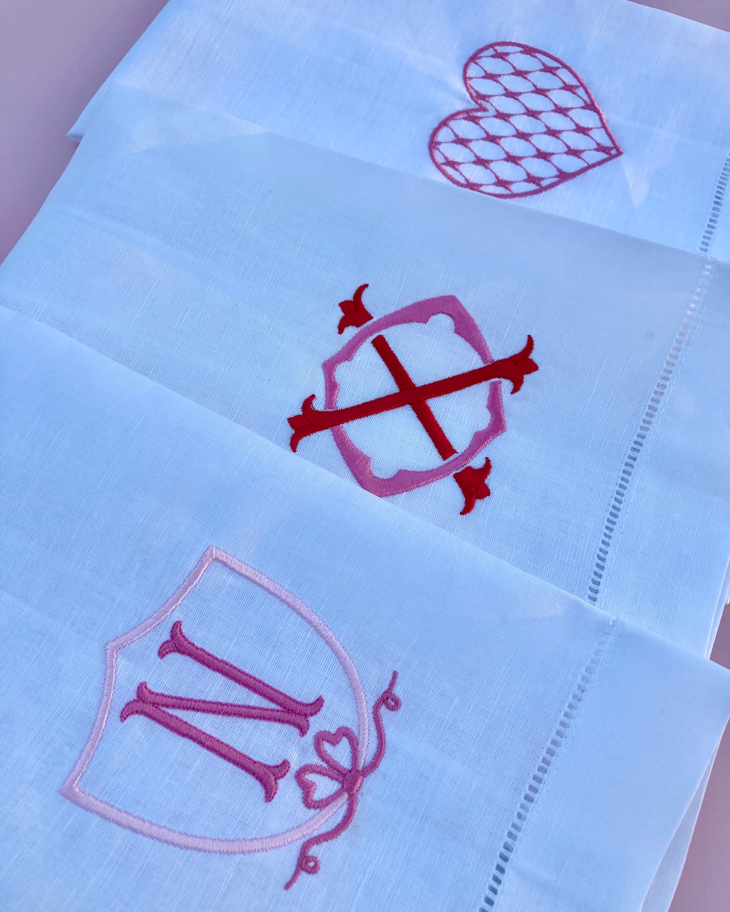 Chic Heart Guest Hand Towel