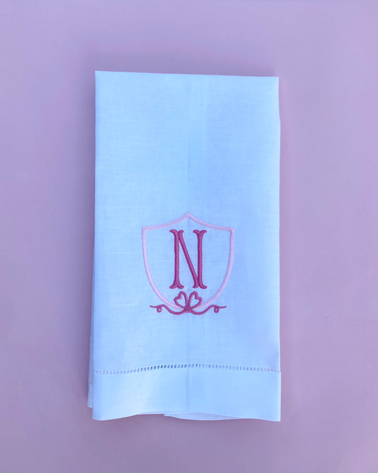 Heart Crest Guest Hand Towel