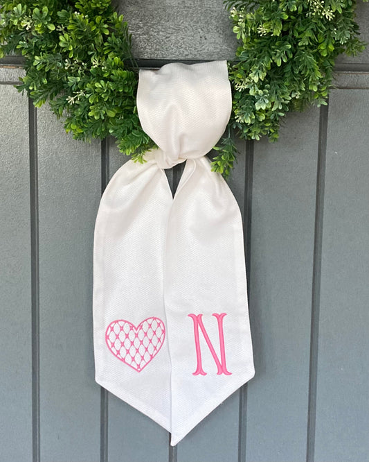 Chic Heart Wreath Sash