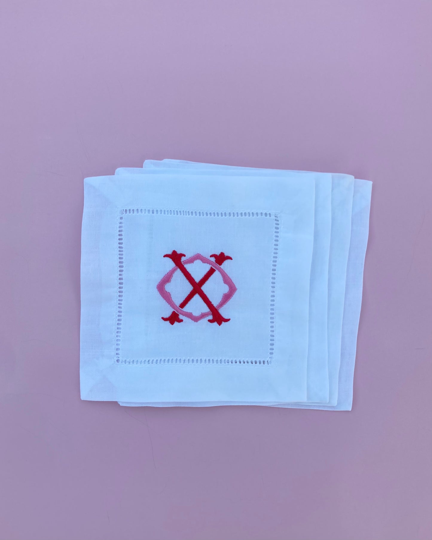 XO Cocktail Napkins- Set of 4