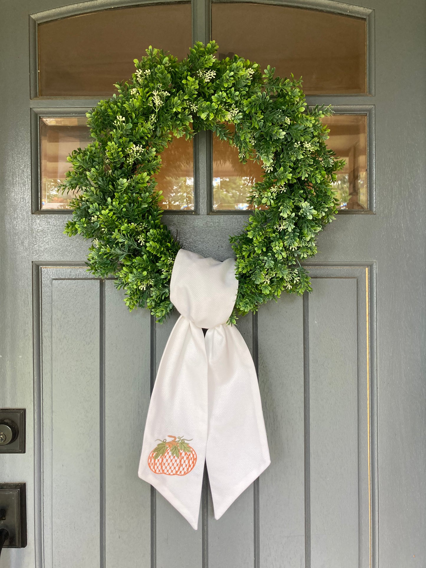 Pumpkin Wreath Sash
